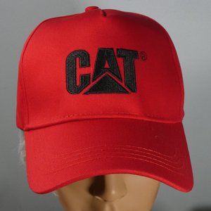 Caterpillar - CAT logo ball cap red with black logos